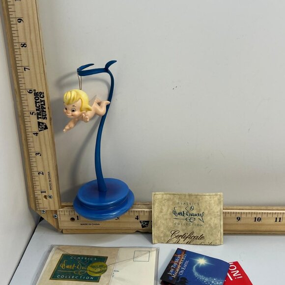 Other - WDCC Flying Cupid Ornament Stand Classics Walt Disney Collection Blue Yellow